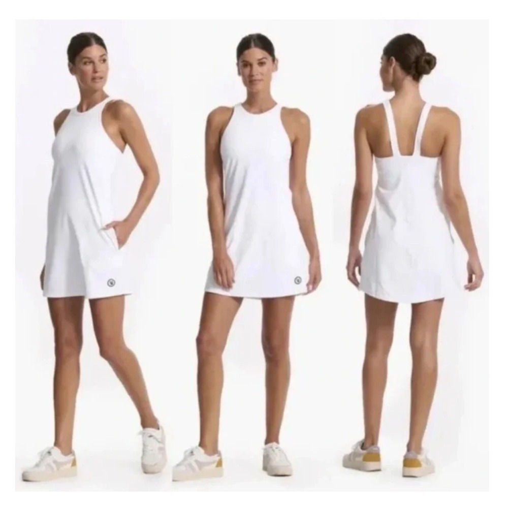 Vuori Volley‎ Dress Pockets Built -In Bra White Small Excellent Condition